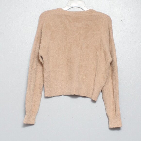 Cotton on tan camel fuzzy soft cozy oversized cardigan - Picture 2 of 4